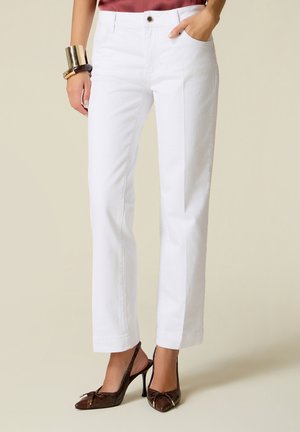 Oltre, PANTALONI DRILL - Stoffhose - bianco