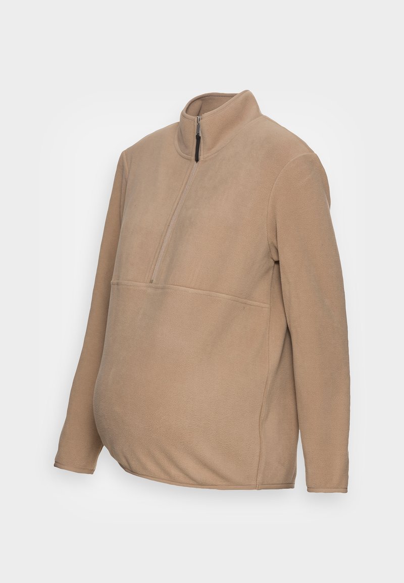 Vero Moda Maternity VMMILSA HALF ZIP Fleece trui beige Zalando.nl