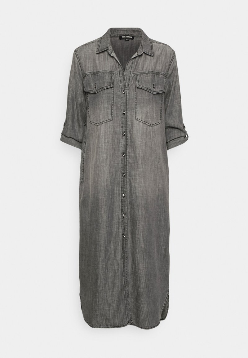 True Religion UTILITY DRESS ENZYM WASH Robe en jean black/noir