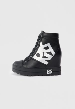 CLARY - Visoke tenisice - black/silver-coloured