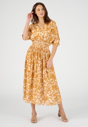 Robe de jour - jaune feuillage