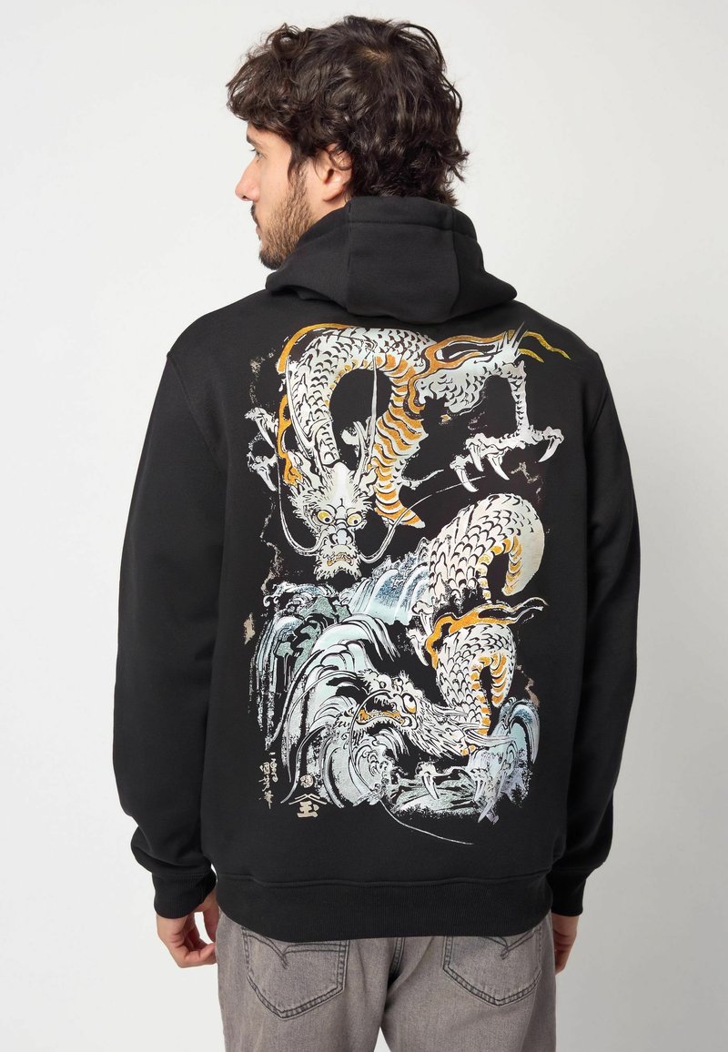 Next GRAPHIC REGULAR FIT - Sweatshirt - mottled black