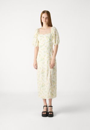 PUFF SLEEVE MIDI  - Dnevna obleka - butter flower