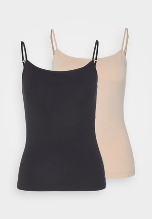 CAMI 2 PACK  - Undershirt - black/misty blush