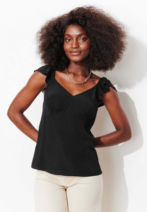 À BRETELLES UNI - Débardeur - noir