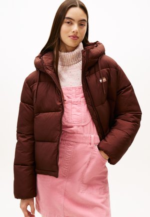 HOODED PUFFER  - Zimná bunda - rich brown