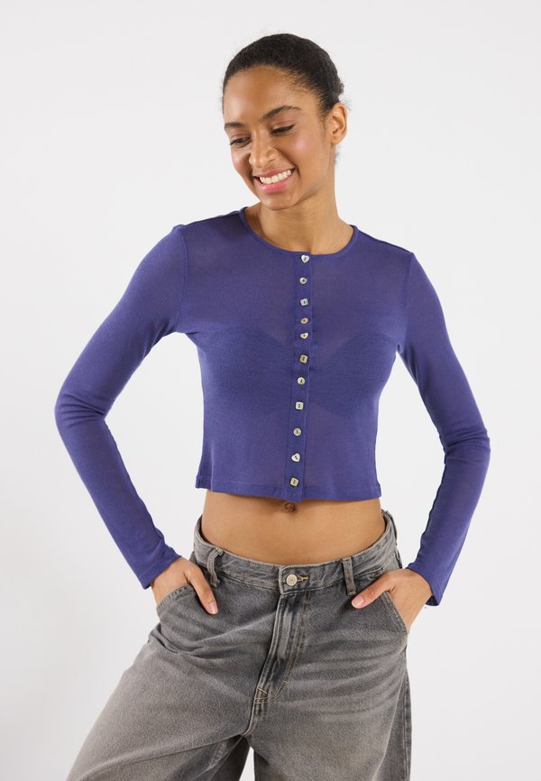 Strickjacke - purple