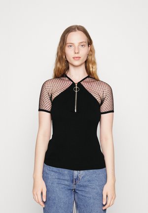 MALOU - Print T-shirt - noir