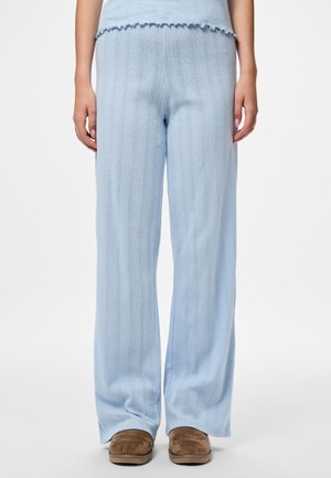 Pieces PCMARIE POINTELLE - Pantalon classique - cashmere blue