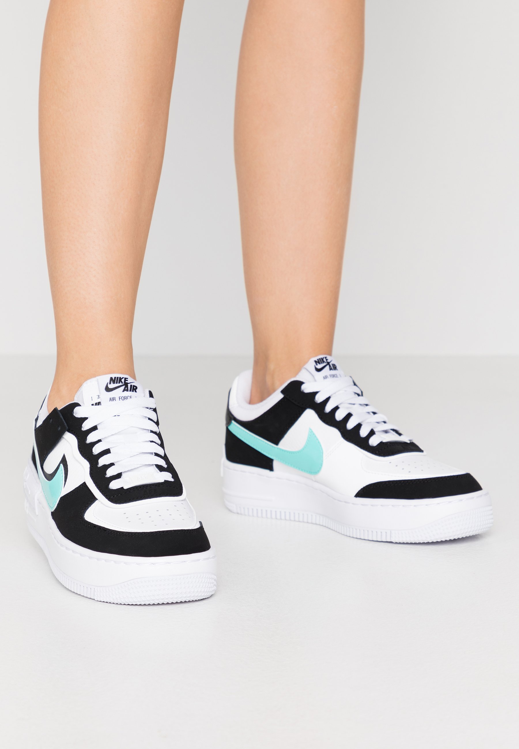 Nike Sportswear Air Force 1 Shadow Sneaker Low White Aurora Green Black Weiss Zalando De