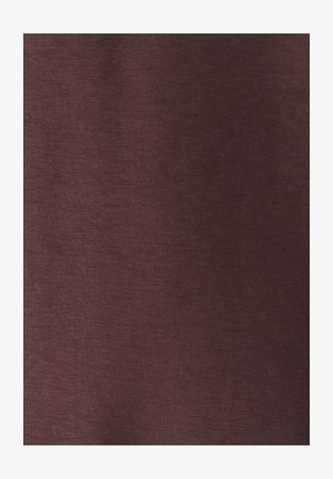 Bordeaux stof met een zachte textuur en subtiel gemêleerd patroon, met een zachte, gelijkmatige weving geschikt voor kleding of bekleding.