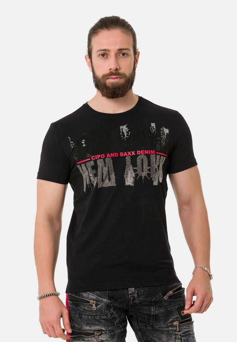 Cipo & Baxx T-Shirt print - black