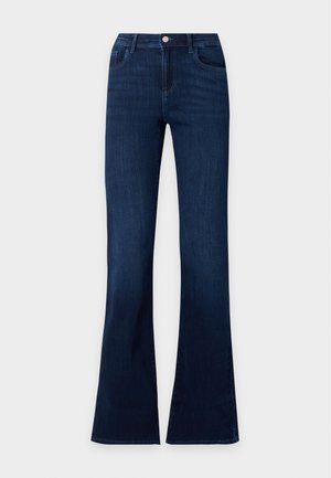 ONLY Tall, ONLLINEA MID WAIST - Jeans a zampa - blue black denim