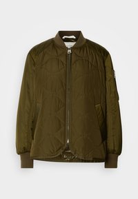 DETAILS WELT POCKETS - Bomber stiliaus striukė - mossy olive