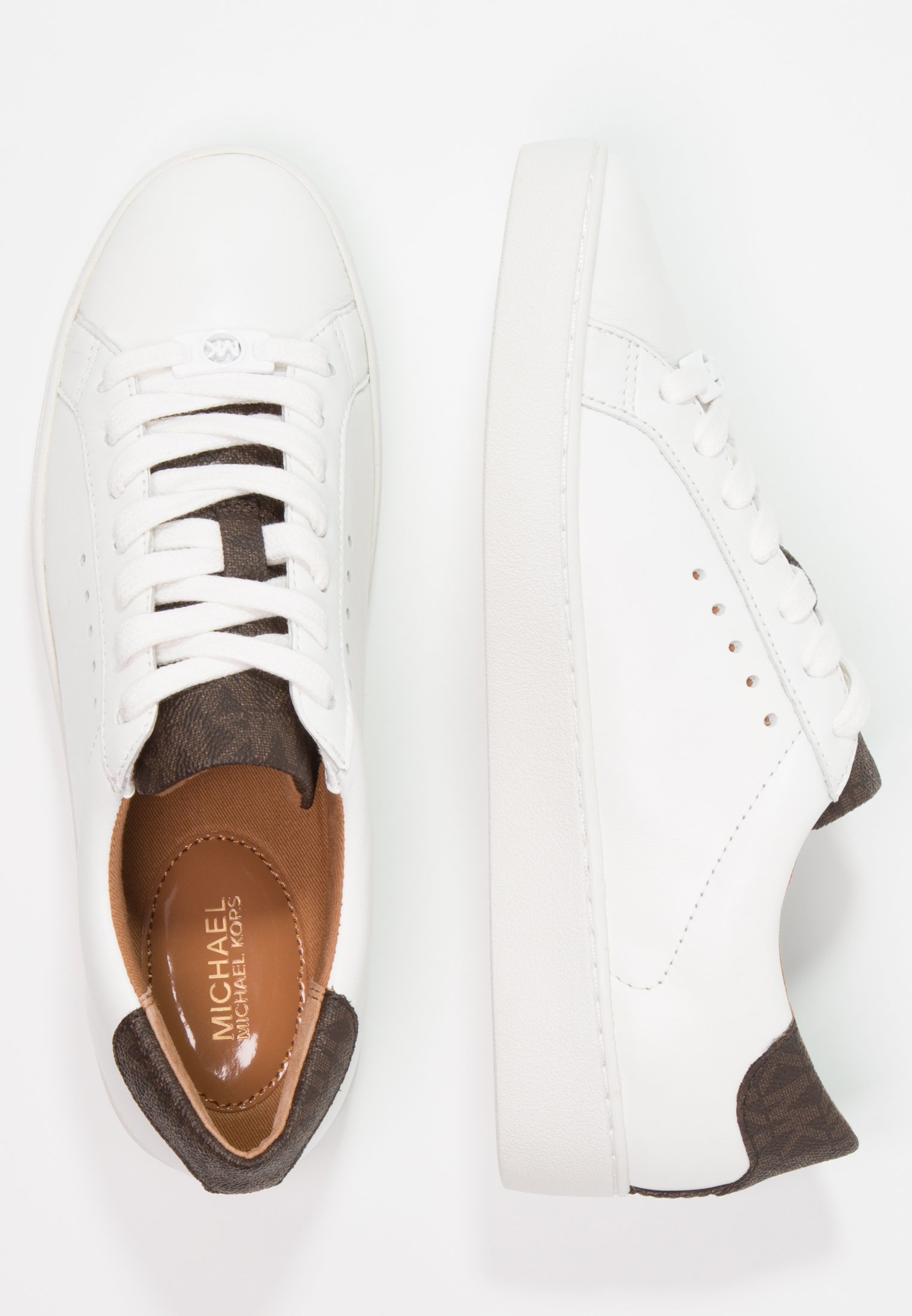 MICHAEL Michael Kors IRVING Joggesko optic whitebrown MICHAEL Michael Kors IRVING Joggesko optic whitebrown