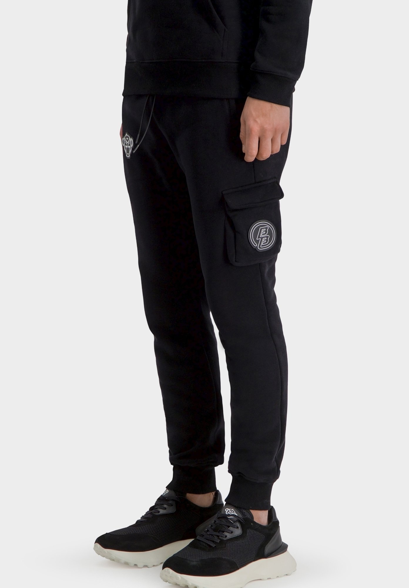 Black Bananas CONTROL JOGGER - Tracksuit bottoms - black - Zalando