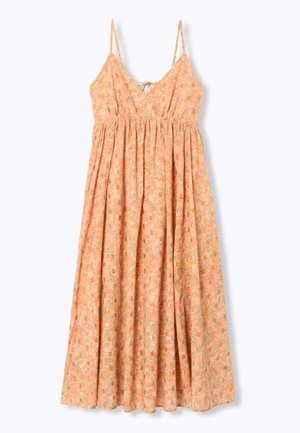 Promod, ROBE À FINES BRETELLES - Robe de jour - abricot