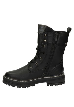 Mustang Bottines à lacets - black