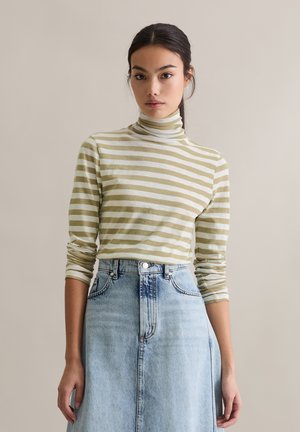 TURTLENECK STRIPES - Longsleeve - light green