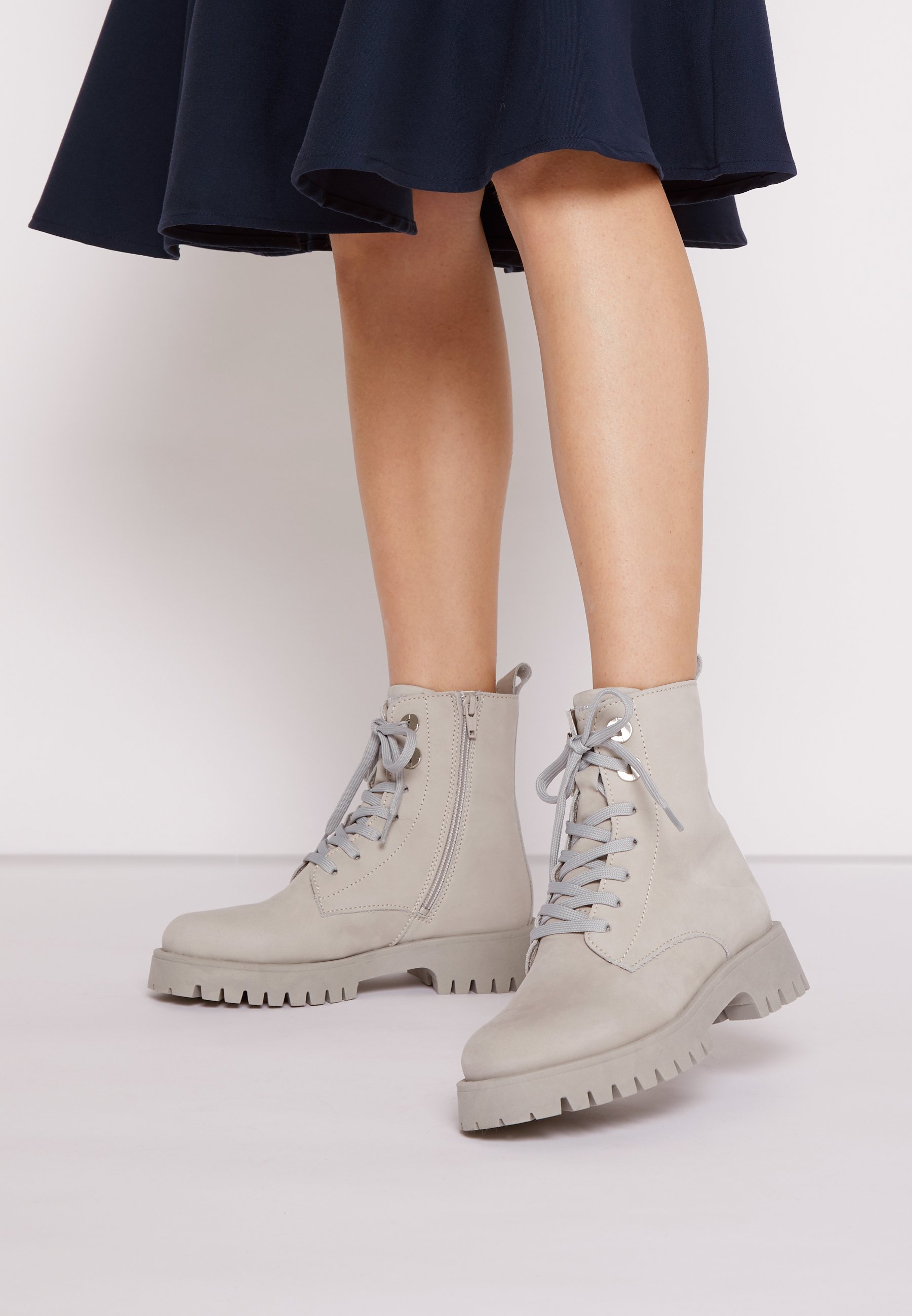 Tamaris Veterboots - soft grey/Grijs - Zalando.nl