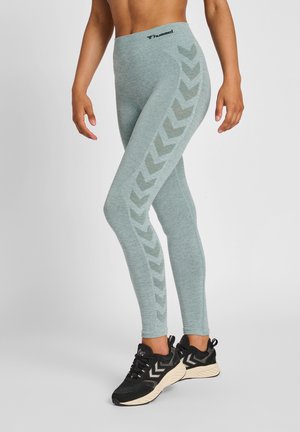 SEAMLESS MID - Leggings - north atlantic melange