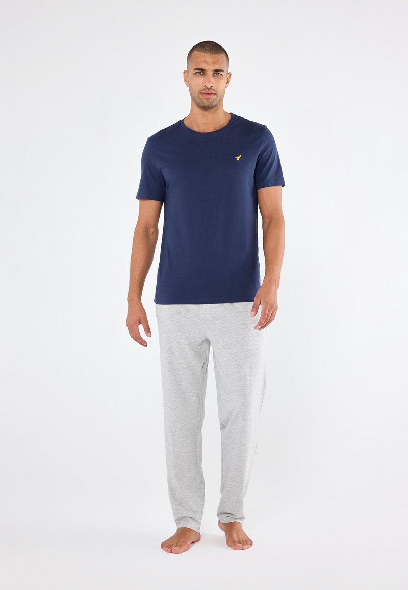 Pier One SET - Conjunto de pijama - dark blue/light grey