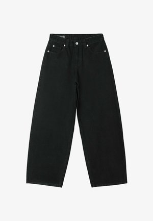 Stradivarius, D80 BARREL JEANS - Wide Leg - mottled light grey