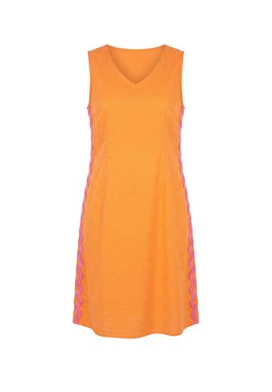 Angel of Style, MAXI DRESS, A-LINE, WAVE BAND AT SIDE, SIDE SLITS - Freizeitkleid - orange