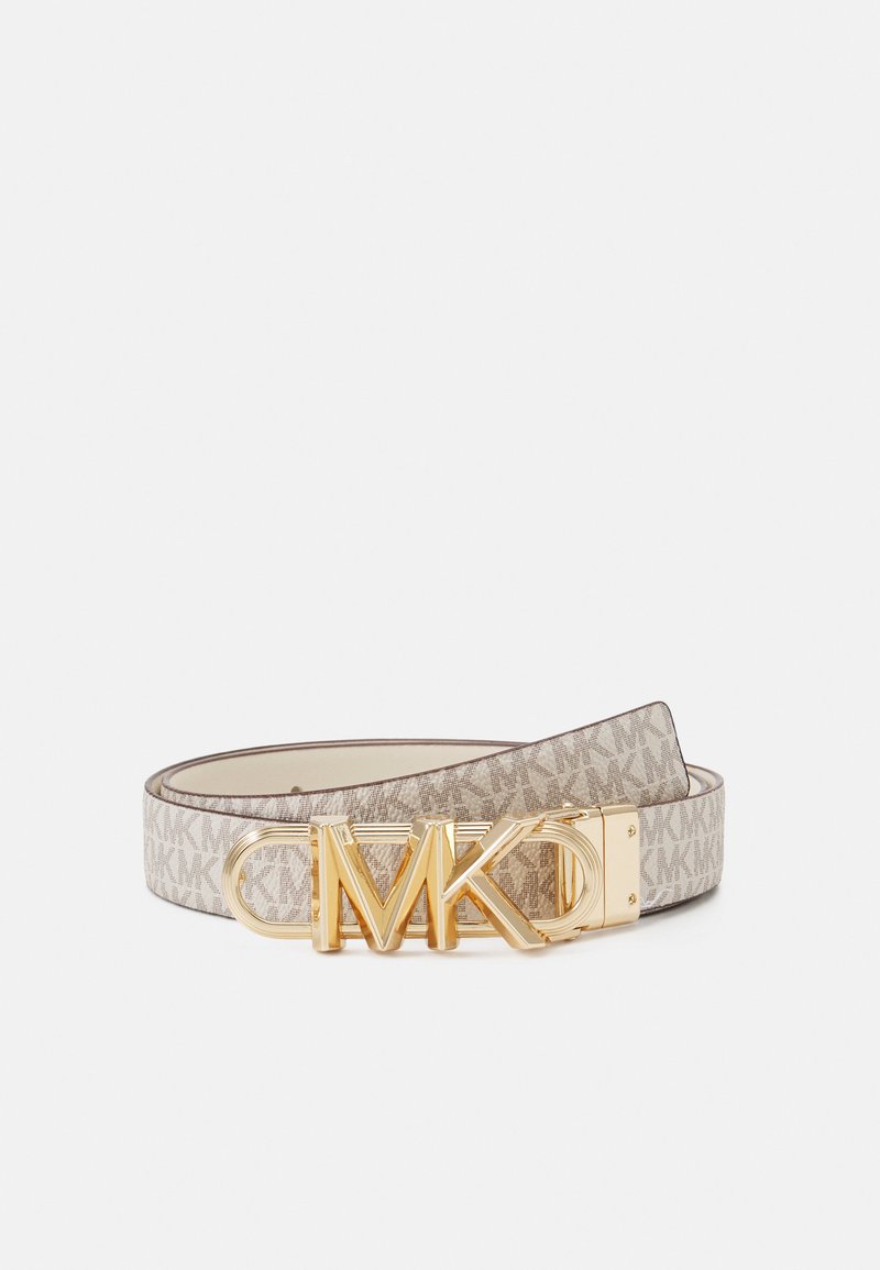 MICHAEL Michael Kors REVERSIBLE BELT Belt white/goldcoloured/white