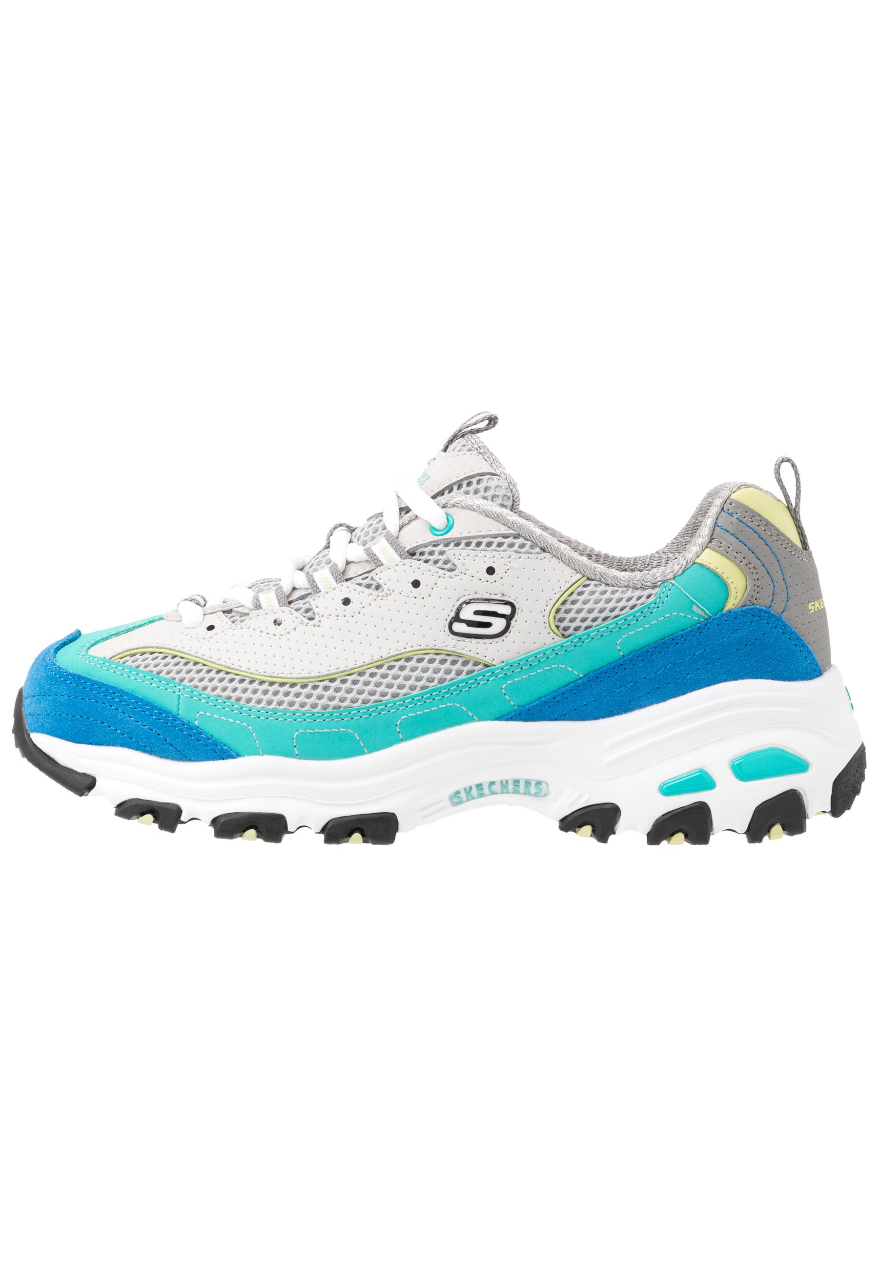 Skechers Sport D'LITES Joggesko grayturquoiseblue Skechers Sport D'LITES Joggesko grayturquoiseblue