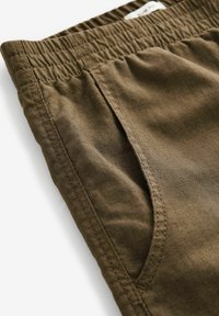 Next SLIM FIT LINEN ELASTICATED DRAWSTRING - Pantaloni - tan brown