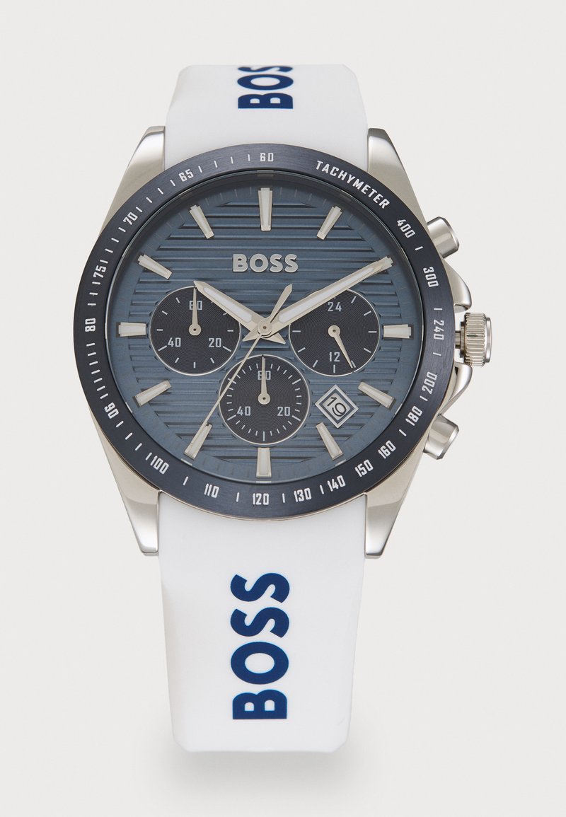 BOSS STRIKE - Watch - white/blue/silver-coloured