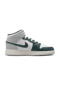 Jordan AIR JORDAN 1 MID SE UNISEX - Sneakers high - white oxidized green-sail-neutral grey