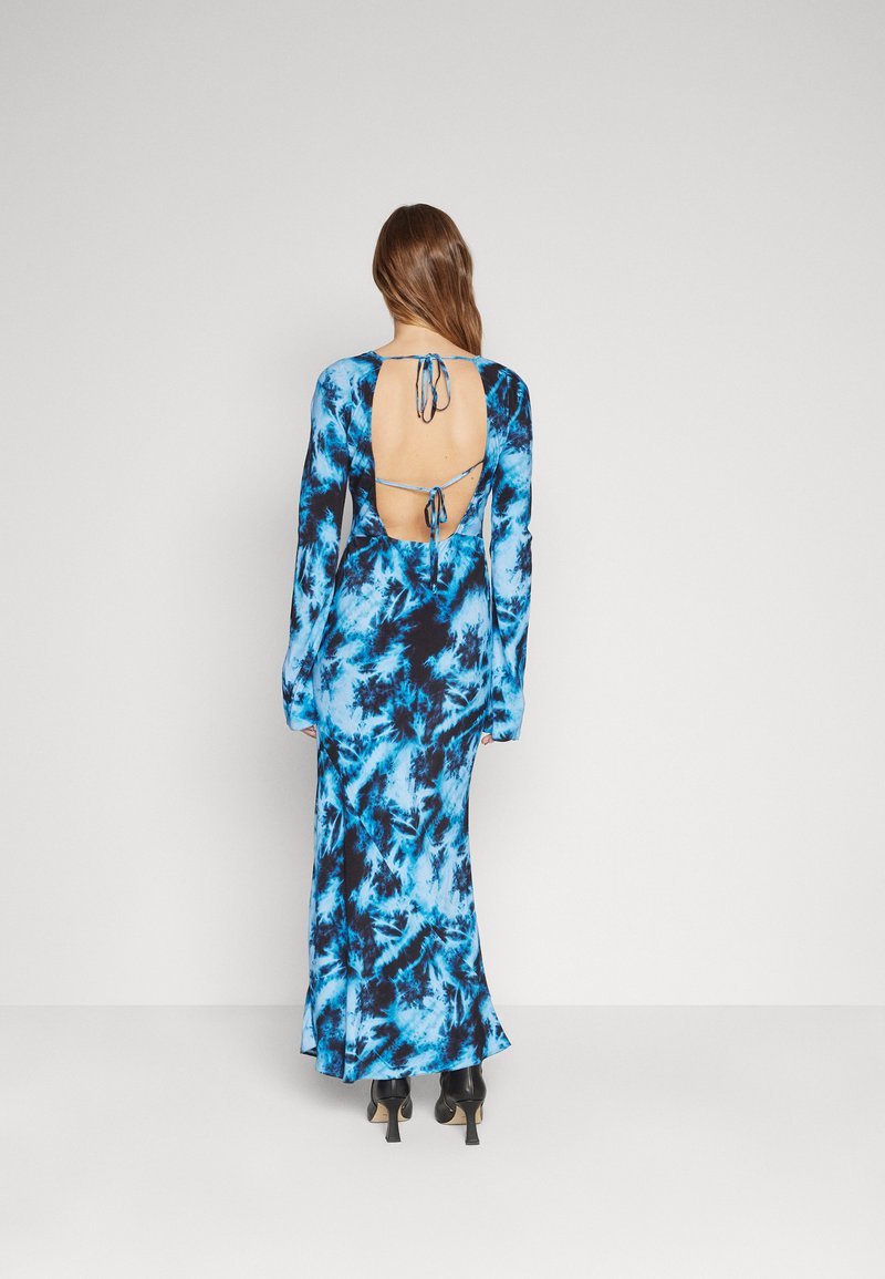 blue and black bodycon dress Navy Blue