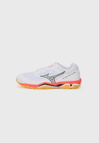 Unselected, white/fiery coral/citrus