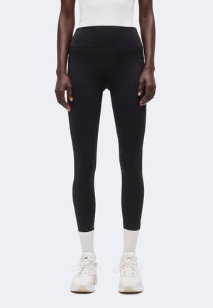 Even&Odd active, ESSENTIAL TRAINING FULL LENGH HIGH MID RISE LEGGINGS WITH SIDE POCKETS - Tights - black