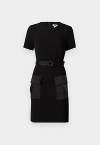 FIT AND FLARE CARGO POCKET DRESS - Robe de soirée - black