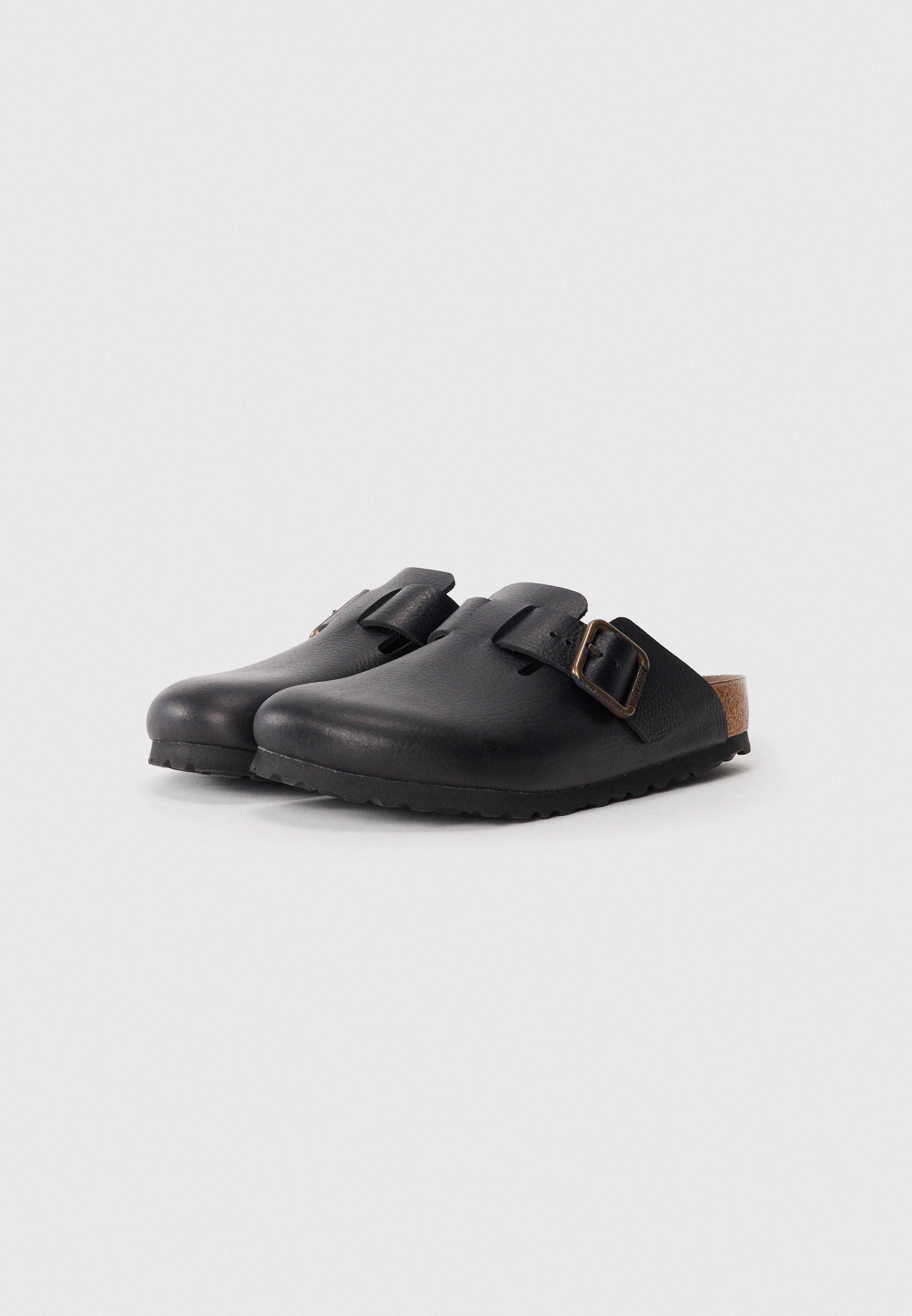 ビルケン Boston WB LE Vintage Wood black 42 Birkenstock BOSTON WB LE VINTAGE WOOD BLACKN - REGULAR - Mules