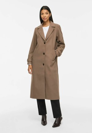 VILA, VIFEMKE L/S BUTTON LONG COAT - NOOS - Manteau classique - brown