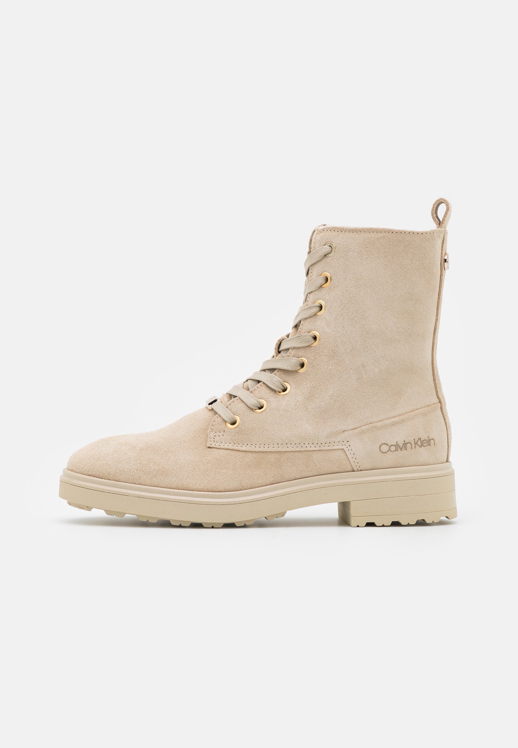 Calvin Klein CLEAT BOOT - Botines con cordones - beige - Zalando.es