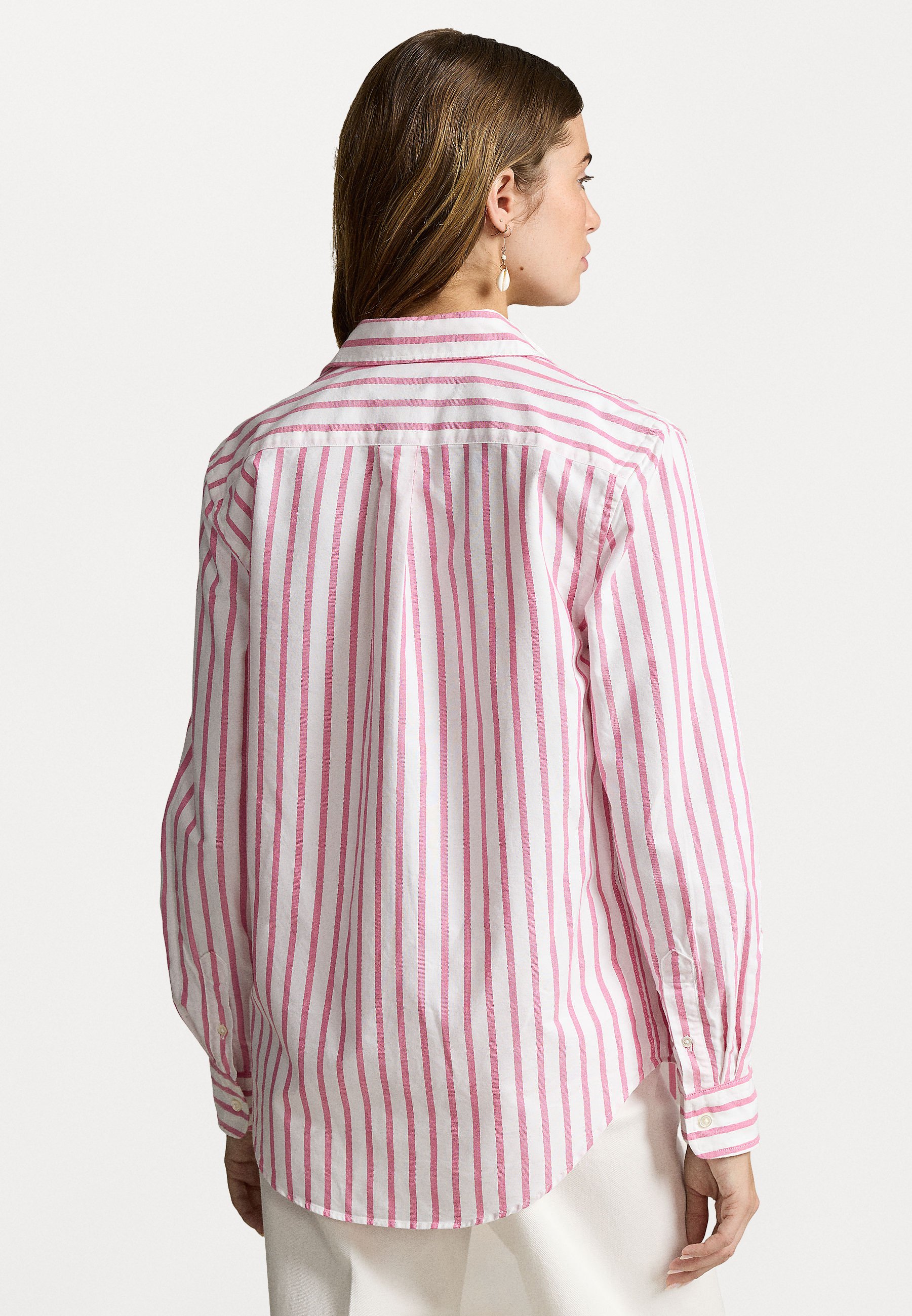 売れ筋商品|||ラルフローレン シャツ レディース トップス SPORT SHIRT - Button-down blouse - carmel pink/white Women's Pink Shirts & Blouses | Ralph Lauren
