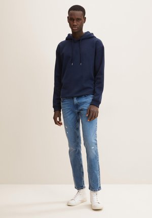 SLIM PIERS - Jeans slim fit - destroyed light stone blue den