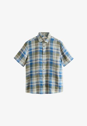 Next, REGULAR FIT - SIGNATURE CHECK SHORT SLEEVE SMART - Hemd - green blue