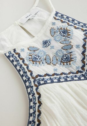 Next, REGULAR FIT - EMBROIDERED HANKY HEM PLAYSUIT - Jumpsuit - white blue
