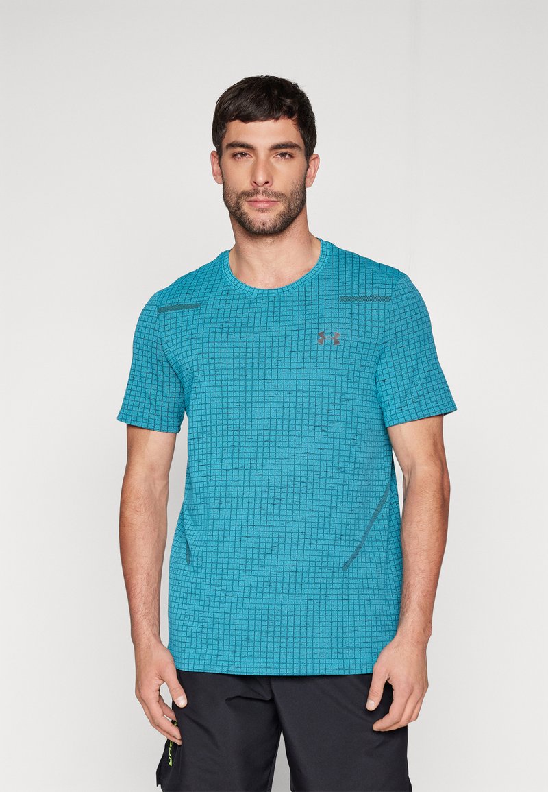 Under Armour VANISH SEAMLESS GRID - Sportovní tričko - circuit teal/black