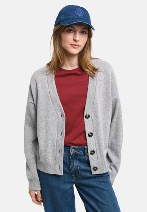 GANT SUPERFINE  - Strickjacke - grey melange