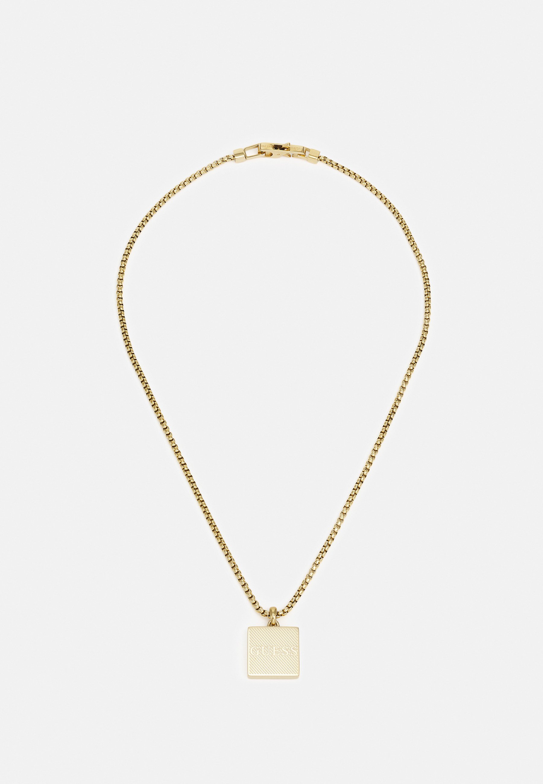 Collier Fantaisie Doré Avec Strass - Longueur 48 Cm, Occasion