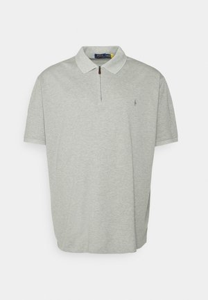 STRETCH MESH ZIP-PLACKET POLO SHIRT - Koszulka polo - andover heather