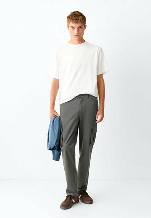 Mango Kids, TEEN - Pantalones cargo - green