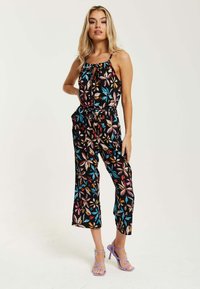 Liquorish FLORAL PRINT WITH STRAIGHT LEGS - Jumpsuit - multi coloured